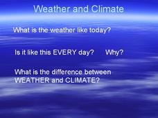 Weather and Climate PPT Weather and Climate PPT