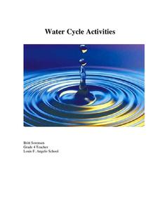 Water Cycle Activities Lesson Plan Water Cycle Activities Lesson Plan