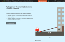 Pythagorean Theorem to Determine Distance: Ladders Interactive Pythagorean Theorem to Determine Distance: Ladders Interactive