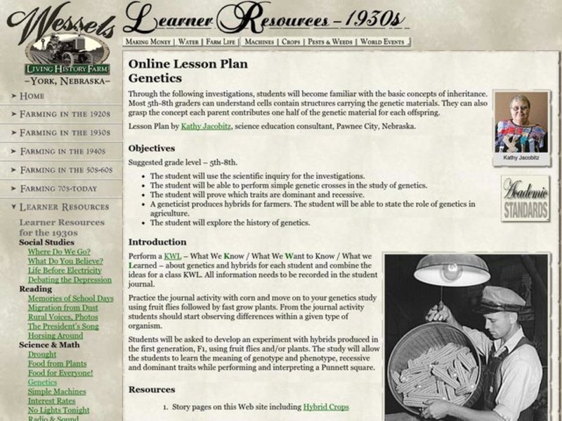 Genetics Lesson Plan Genetics Lesson Plan