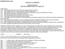 Genetics and Heredity Lesson Plan Genetics and Heredity Lesson Plan