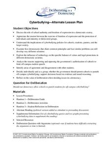 Cyberbullying—Alternate Lesson Plan Lesson Plan Cyberbullying—Alternate Lesson Plan Lesson Plan