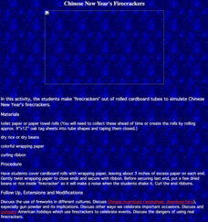 Chinese New Year's Firecrackers Lesson Lesson Plan Chinese New Year's Firecrackers Lesson Lesson Plan