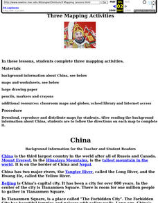 China: Dim Sum: 3 Mapping Lessons Lesson Plan China: Dim Sum: 3 Mapping Lessons Lesson Plan