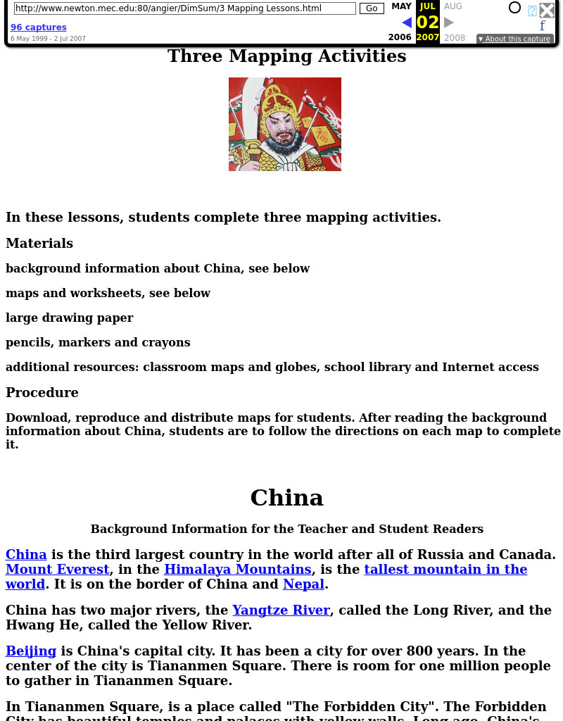 China: Dim Sum: 3 Mapping Lessons Lesson Plan China: Dim Sum: 3 Mapping Lessons Lesson Plan