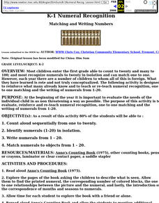 China: Dim Sum: K-1 Numeral Recognition Lesson Lesson Plan China: Dim Sum: K-1 Numeral Recognition Lesson Lesson Plan