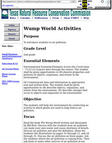 Wump World Lesson Plan Wump World Lesson Plan