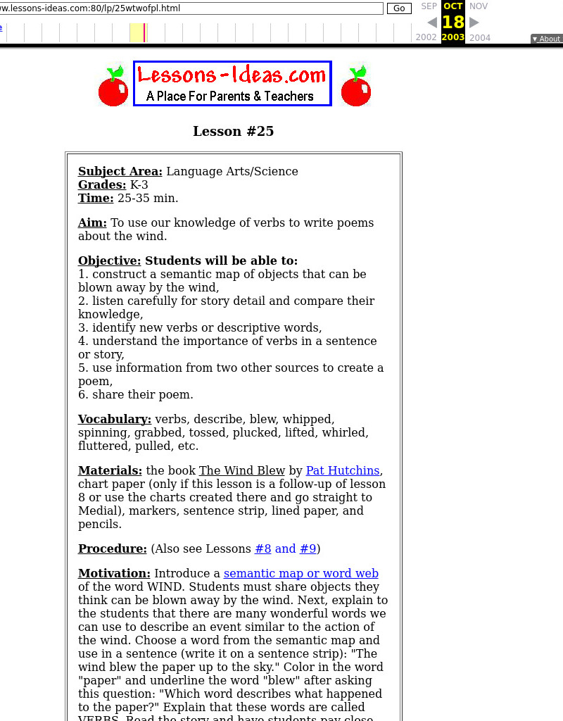 Lesson #25 Lesson Plan Lesson #25 Lesson Plan