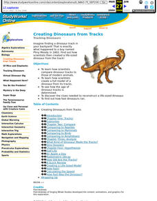 Creating Dinosaurs from Tracks Lesson Plan Creating Dinosaurs from Tracks Lesson Plan
