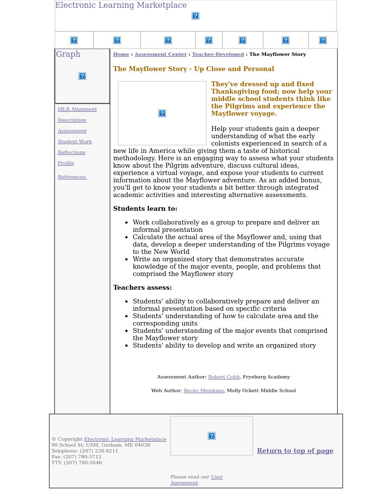 The Mayflower Story Up-Close and Personal Lesson Plan The Mayflower Story Up-Close and Personal Lesson Plan