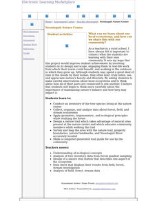 Neotaquit Nature Center: Ecosystems, Science, Technology Lesson Plan Neotaquit Nature Center: Ecosystems, Science, Technology Lesson Plan