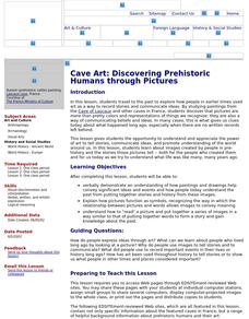 Cave Art: Discovering Prehistoric Humans through Pictures Lesson Plan Cave Art: Discovering Prehistoric Humans through Pictures Lesson Plan