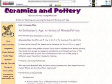 An Enthusiastic Age: A History of Minoan Pottery Lesson Plan An Enthusiastic Age: A History of Minoan Pottery Lesson Plan