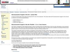 Macroeconomic Targets in the UK Lesson Plan Macroeconomic Targets in the UK Lesson Plan