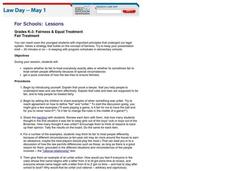 Fairness & Equal Treatment Lesson Plan Fairness & Equal Treatment Lesson Plan