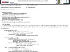 Bears, Bears, Bears Lesson Plan Bears, Bears, Bears Lesson Plan