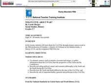 What's Civil About War? Lesson Plan What's Civil About War? Lesson Plan