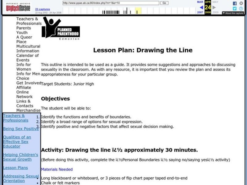 Drawing the Line Lesson Plan Drawing the Line Lesson Plan