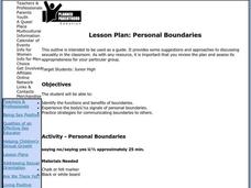 Personal Boundaries Lesson Plan Personal Boundaries Lesson Plan