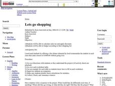 Let's Go Shopping Lesson Plan Let's Go Shopping Lesson Plan