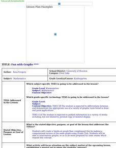 Fun With Graphs Lesson Plan Fun With Graphs Lesson Plan