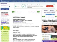 Genre Jeopardy Lesson Plan Genre Jeopardy Lesson Plan