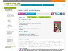 Genre Lesson: Realistic Fiction Lesson Plan Genre Lesson: Realistic Fiction Lesson Plan