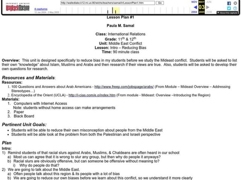 Reducing Bias Lesson Plan Reducing Bias Lesson Plan