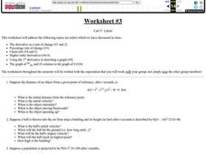 Worksheet #3, Derivative Rates, Percent Rate of Change, Chain Rule Worksheet Worksheet #3, Derivative Rates, Percent Rate of Change, Chain Rule Worksheet