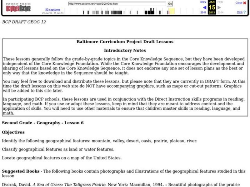 Geography Lesson Plan Geography Lesson Plan