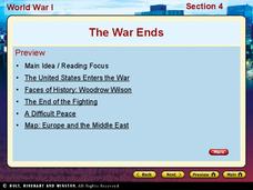 World War I - The War Ends PPT World War I - The War Ends PPT