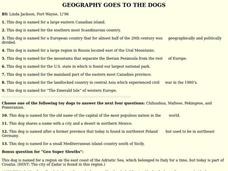 GEOGRAPHY GOES TO THE DOGS Lesson Plan GEOGRAPHY GOES TO THE DOGS Lesson Plan