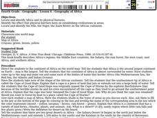 Geography of Africa Lesson Plan Geography of Africa Lesson Plan