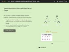 Greatest Common Factor Using Factor Trees Interactive Greatest Common Factor Using Factor Trees Interactive