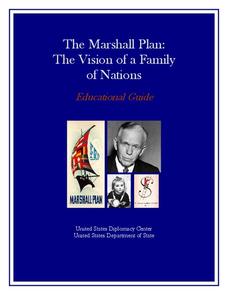 The Marshall Plan: The Vision of a Family of Nations Unit Plan The Marshall Plan: The Vision of a Family of Nations Unit Plan