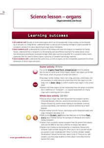 Blood and Transplant: Organs Lesson Plan Blood and Transplant: Organs Lesson Plan