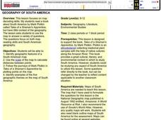 Geography of South America Lesson Plan Geography of South America Lesson Plan