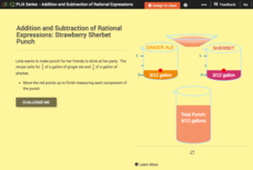 Addition and Subtraction of Rational Expressions: Strawberry Sherbet Punch Interactive Addition and Subtraction of Rational Expressions: Strawberry Sherbet Punch Interactive