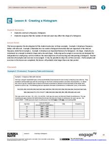 Creating a Histogram Lesson Plan Creating a Histogram Lesson Plan