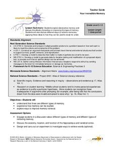 Your Incredible Memory Lesson Plan Your Incredible Memory Lesson Plan
