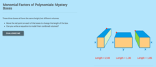 Monomial Factors of Polynomials: Mystery Boxes Interactive Monomial Factors of Polynomials: Mystery Boxes Interactive