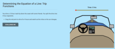 Determining the Equation of a Line: Trip Functions Interactive Determining the Equation of a Line: Trip Functions Interactive