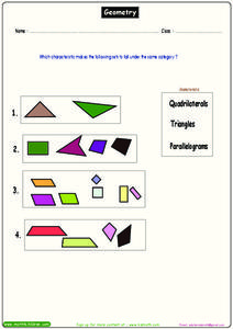 Geometric Shapes Worksheet Geometric Shapes Worksheet