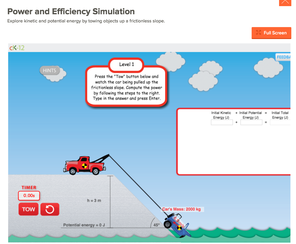 Power and Efficiency Simulation Interactive Power and Efficiency Simulation Interactive