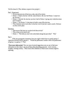 Tell Me About It Lesson Plan Tell Me About It Lesson Plan