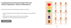 Fundamental Counting Principle with and without Repetition: Outfit Combinations Interactive Fundamental Counting Principle with and without Repetition: Outfit Combinations Interactive
