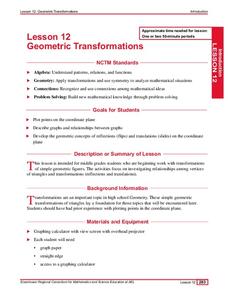 Geometric Transformations Lesson Plan Geometric Transformations Lesson Plan
