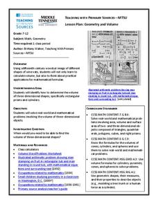 Geometry and Volume Lesson Plan Geometry and Volume Lesson Plan