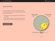 Linear Equations: Deep Dish Pizza Interactive Linear Equations: Deep Dish Pizza Interactive