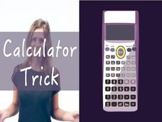 Calculator Trick—Table of Values Video Calculator Trick—Table of Values Video